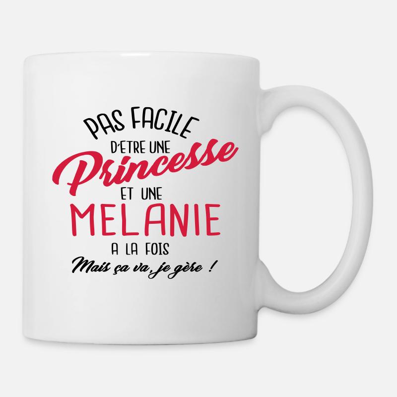 Princesse et Melanie - Mug blanc - blanc