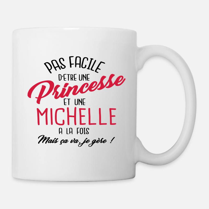 Princesse et Michelle - Mug blanc - blanc