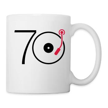 Musique des années 70 - Mug blanc - blanc - Droite