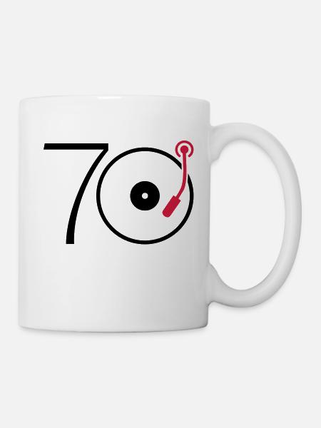 Musik der 70er - Tasse - Weiß