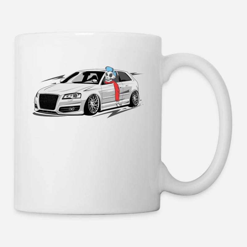 A3 8P S3 Skulldriver - Tasse - Weiß