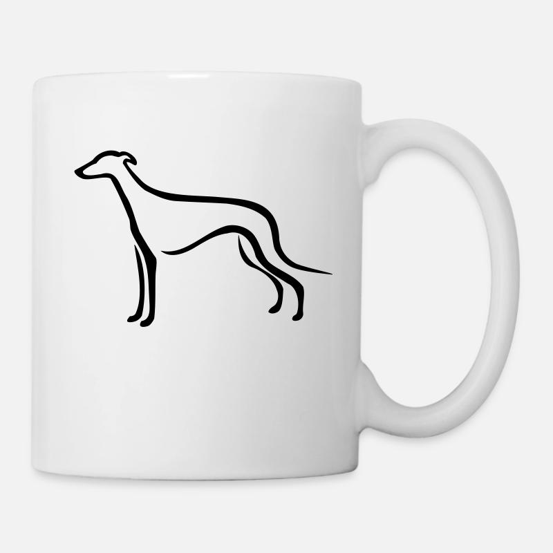 Greyhound - Tasse - Weiß