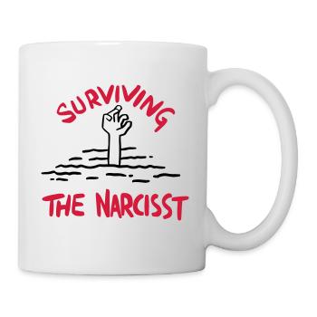 Surviving the Narcisst - Mug - white - Right