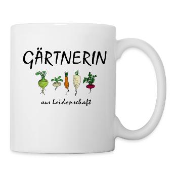 Gärtnerin aus Leidenschaft - Tasse - Weiß - Rechts