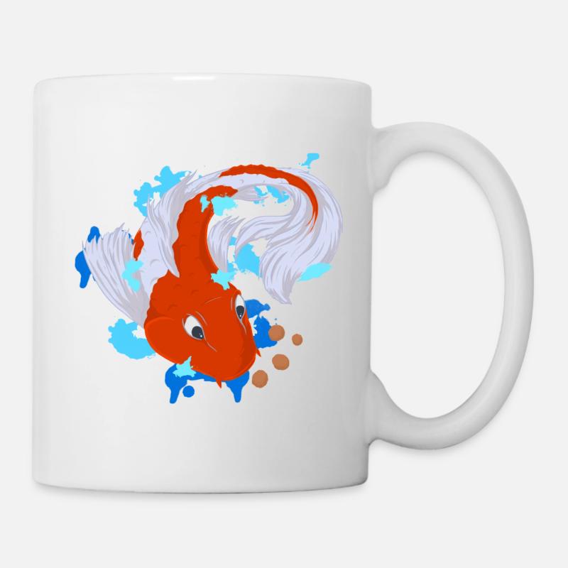 Koi Karpfen - Tasse - Weiß