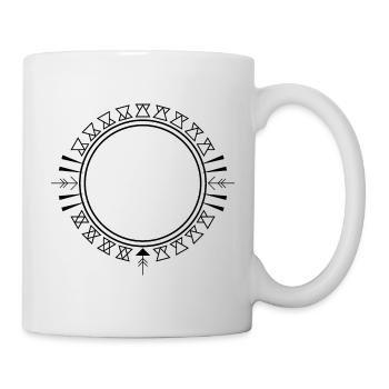 Aztec Triangle Ornament - Mug - white - Right