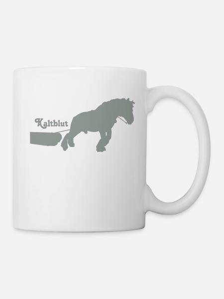 kaltblutziehtklein - Tasse - Weiß