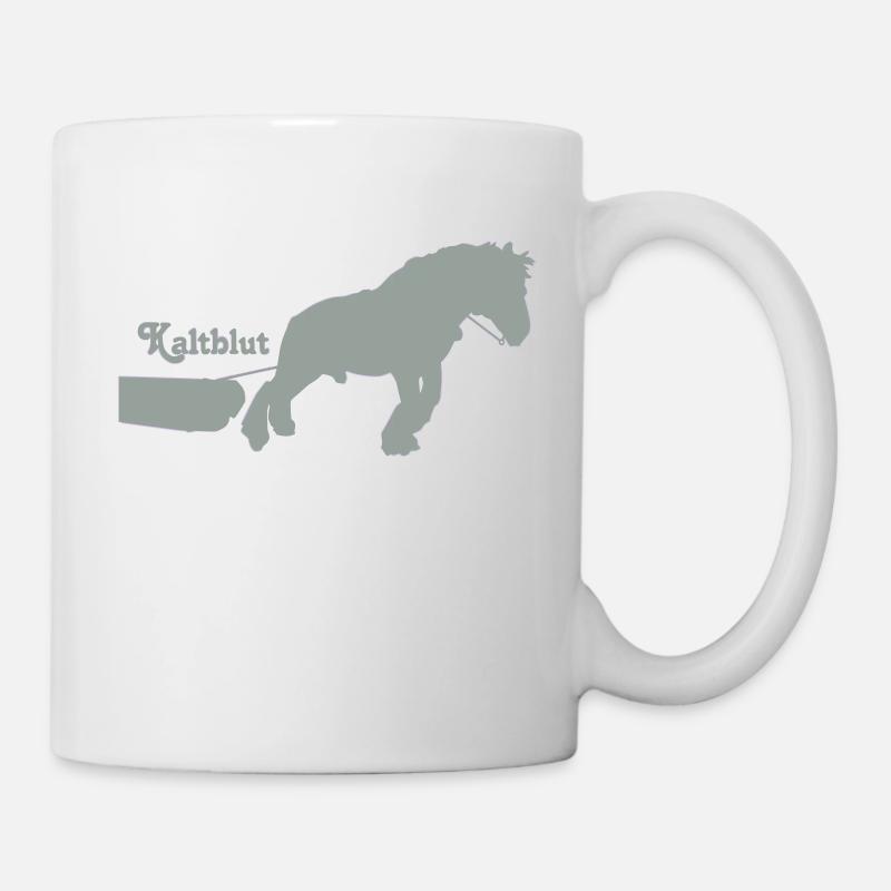kaltblutziehtklein - Tasse - Weiß