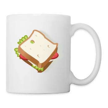 sandwich - Tasse - Weiß - Rechts