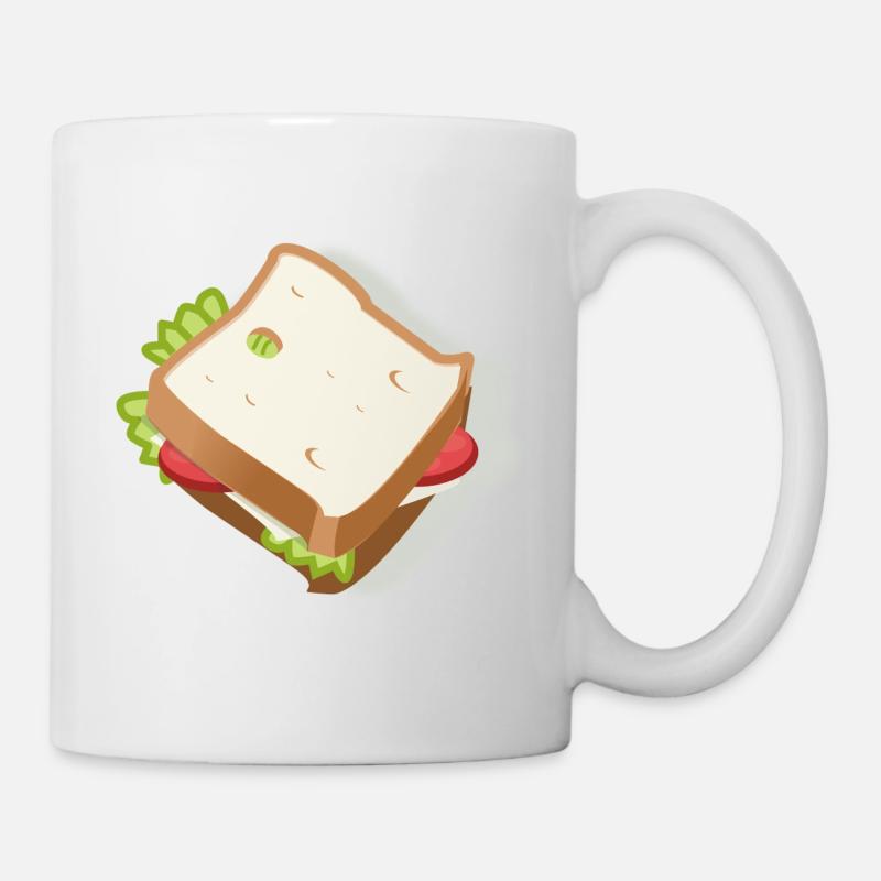 sandwich - Tasse - Weiß
