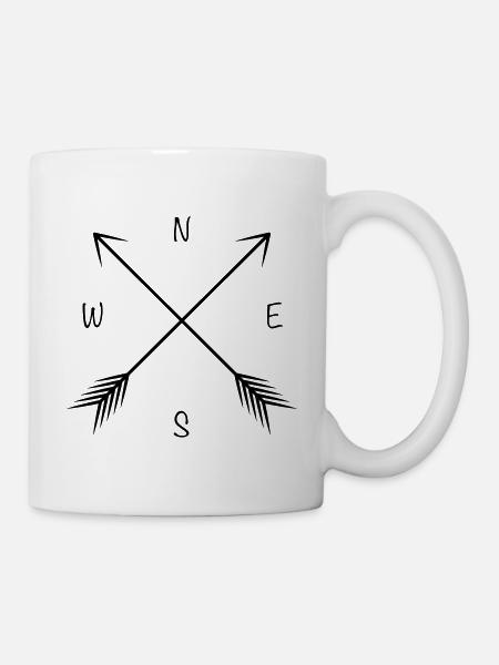 north east south west - Mug - white