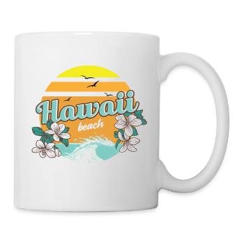 Hawaï vacances à la plage - Mug blanc - blanc - Droite