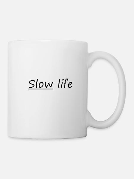 vie lente - Mug blanc - blanc