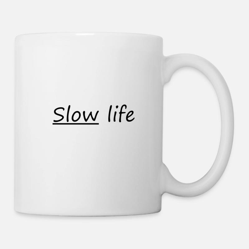 vie lente - Mug blanc - blanc