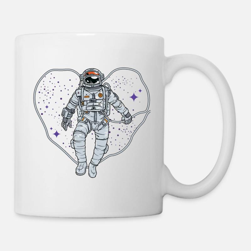 Coeur de l'espace extra-atmosphérique - Mug blanc - blanc
