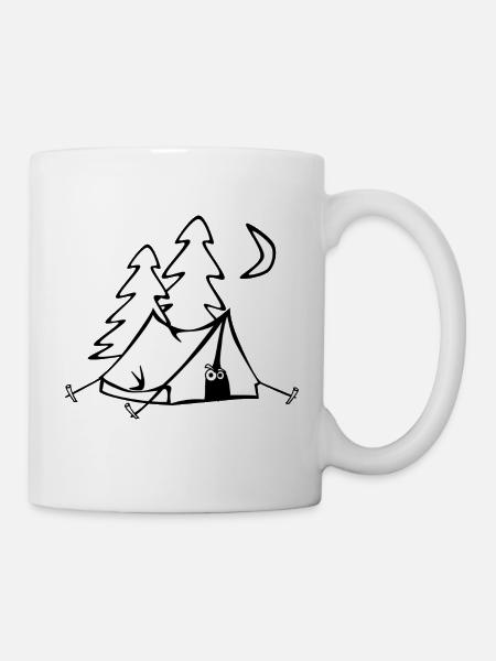 camping - Mug blanc - blanc