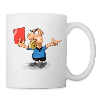 Lustiger Schiedsrichter Geschenk - Tasse - Weiß - Rechts