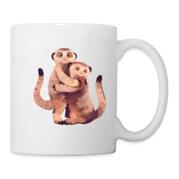 Illustration de suricate - Mug blanc - blanc - Droite