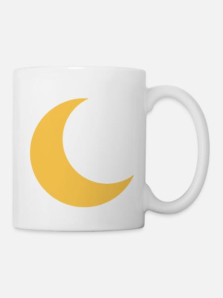 Mond - Tasse - Weiß