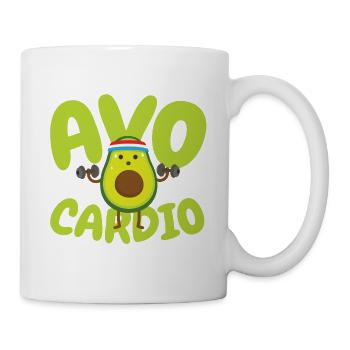 Avo Cardio - Fitness Avocado - Mug - white - Right