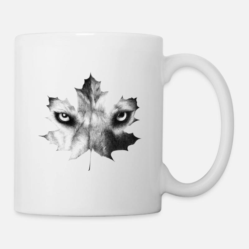 LOUP - Mug blanc - blanc