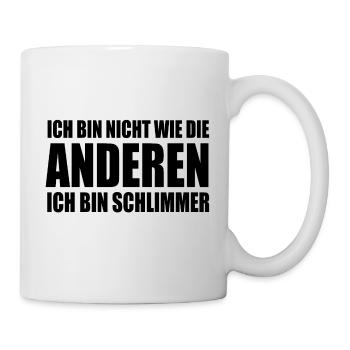 Je ne suis pas comme les autres sorts cool - Mug blanc - blanc - Droite