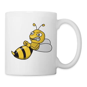 Abeille de frelon cool drôle mignon - Mug blanc - blanc - Droite