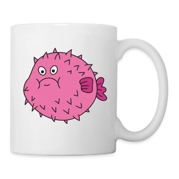 Poisson mignon mignon - Mug blanc - blanc - Droite
