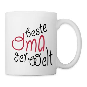 Geschenk für Oma - Beste Oma der Welt - Tasse - Weiß - Rechts