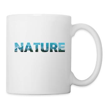 Lettrage Nature - Mug blanc - blanc - Droite