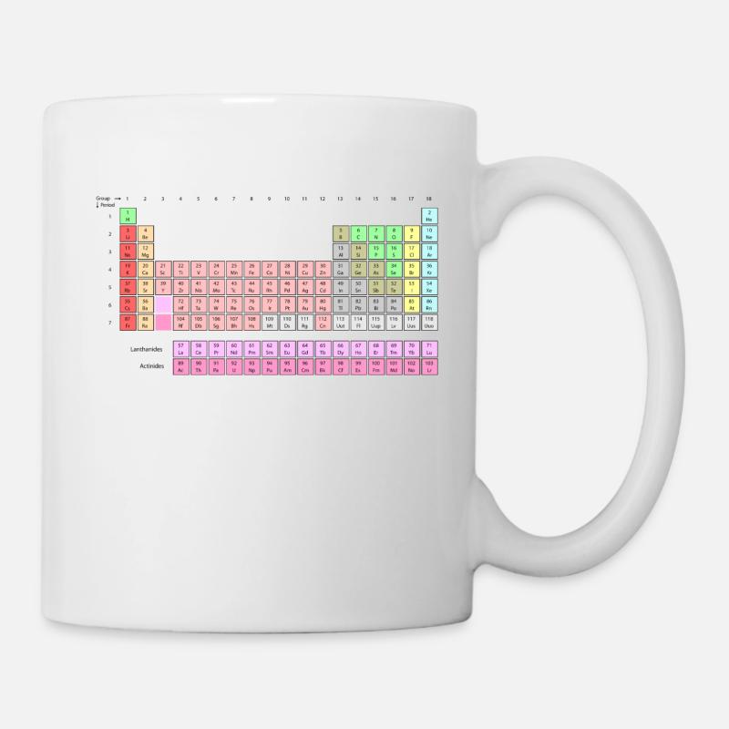 Tableau périodique des éléments - Mug blanc - blanc