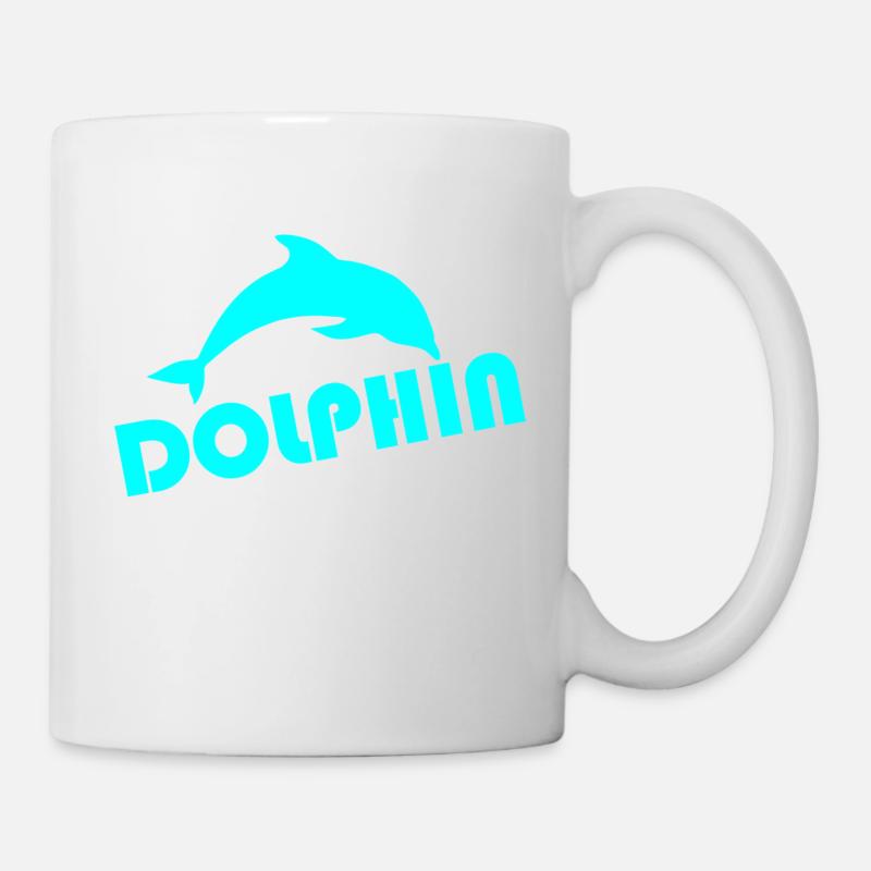 Delphin - Tasse - Weiß