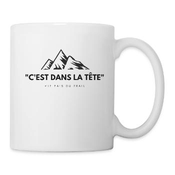 "Es ist im Kopf" - Tasse - Weiß - Rechts