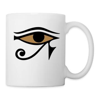 Horus eye, protection amulet, magic & strength - Mug - white - Right
