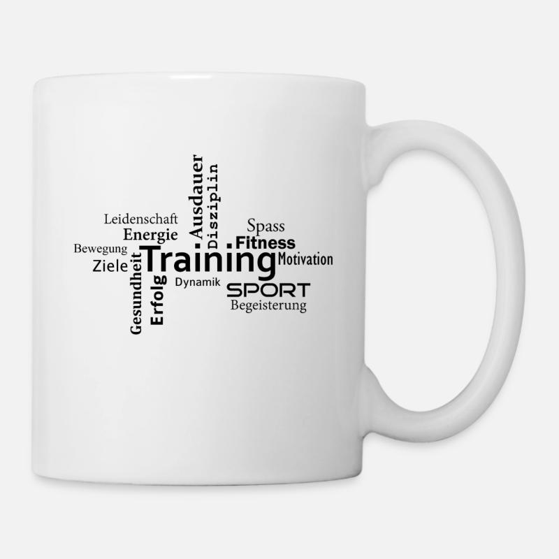 training - Tasse - Weiß