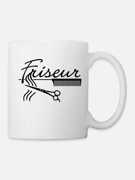 Friseur Friseurin frisör Haarschnitt - Tasse - Weiß