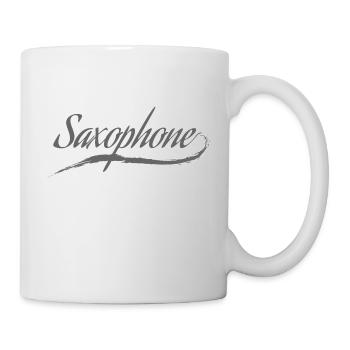 Saxofon - Tasse - Weiß - Rechts
