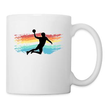 handball - Mug blanc - blanc - Droite