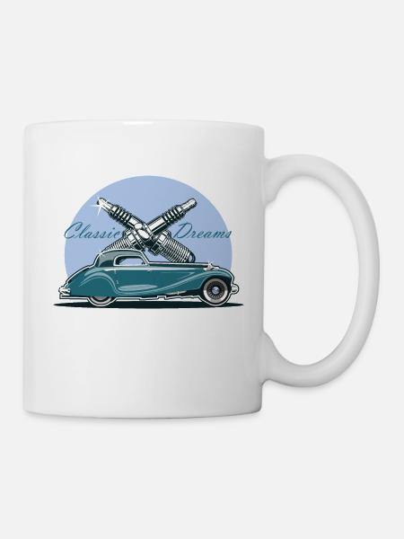Voiture classique - Mug blanc - blanc
