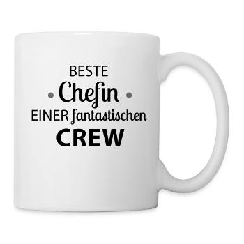 Beste Chefin - Tasse - Weiß - Rechts