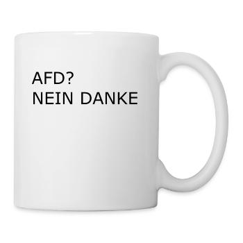 AFD ? Nein danke, Geschenk,Geschenkidee - Tasse - Weiß - Rechts