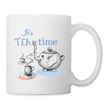 Teelefant - Tasse - Weiß - Rechts