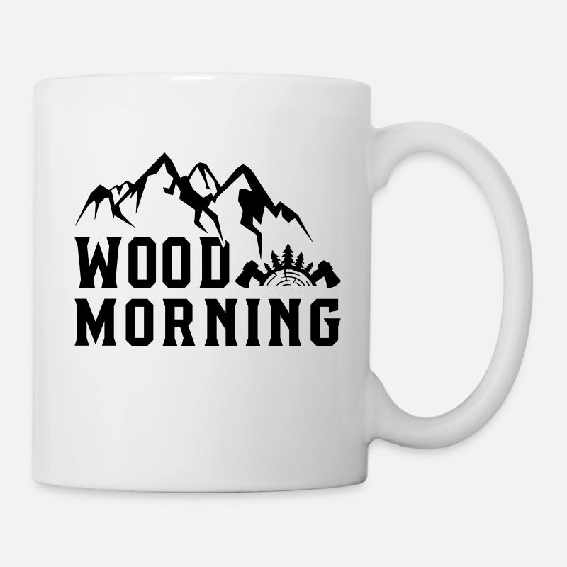 Wood Morning - Tasse - Weiß