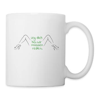 Lie down. We need to talk. - Mug - white - Right