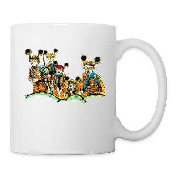 Lunettes de musique nerd - Mug blanc - blanc - Droite