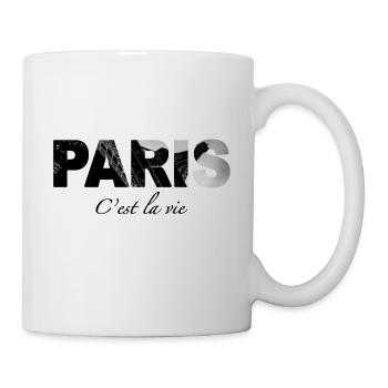 Paris - C'est la vie - Tasse - Weiß - Rechts