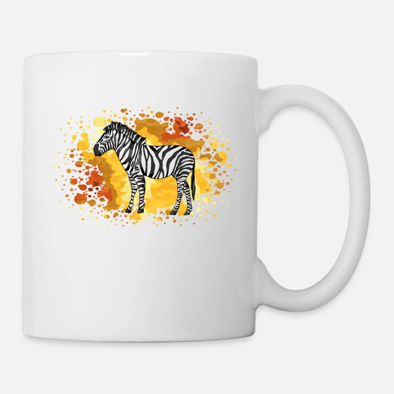zèbre - Mug blanc - blanc