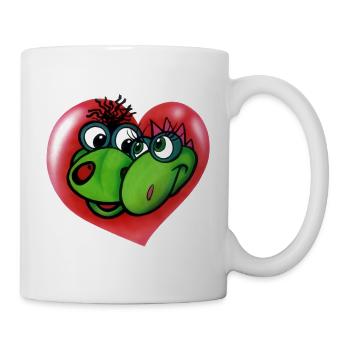 Poldi and pummeling from HELLO SPENCER - Mug - white - Right