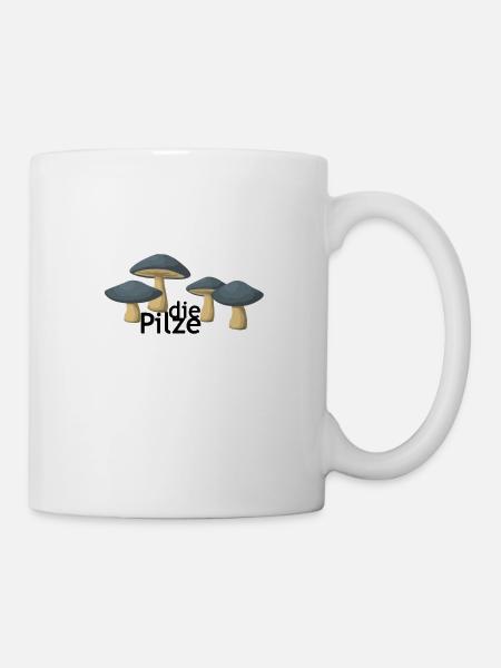 Pilze - Tasse - Weiß