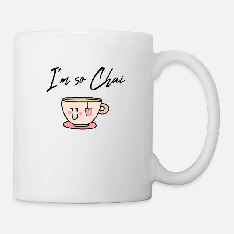 I'm so chai shy / Geschenk Idee - Tasse - Weiß